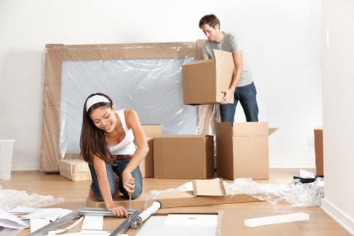 Local Windsor moving truck loaded for a residential relocation