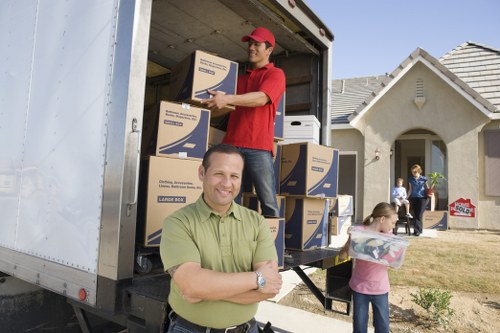 Packing and loading belongings for a Windsor home move
