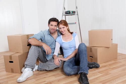 Man and van loading furniture in Windsor