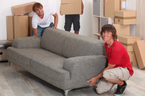 Packing and loading boxes for a Windsor relocation