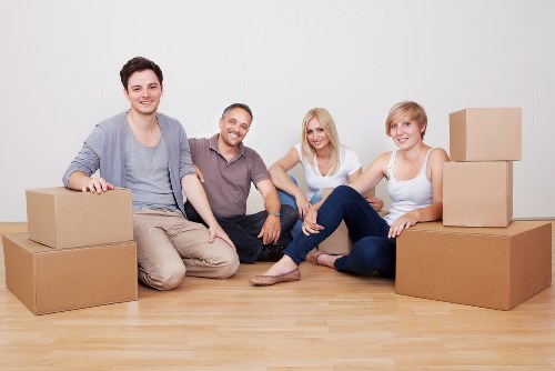 Careful loading of belongings during a Windsor removal service